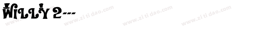 WILLY 2字体转换